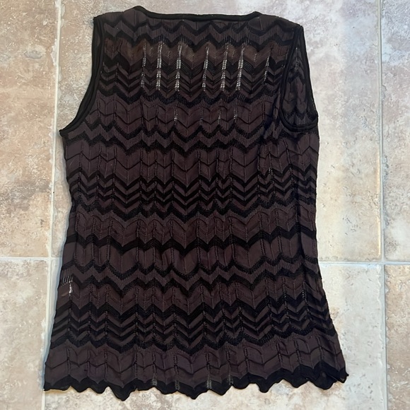 Missoni Chocolate Brown Chevron Tank Top Sz 12
Cotton and Vicose. - Picture 4 of 10